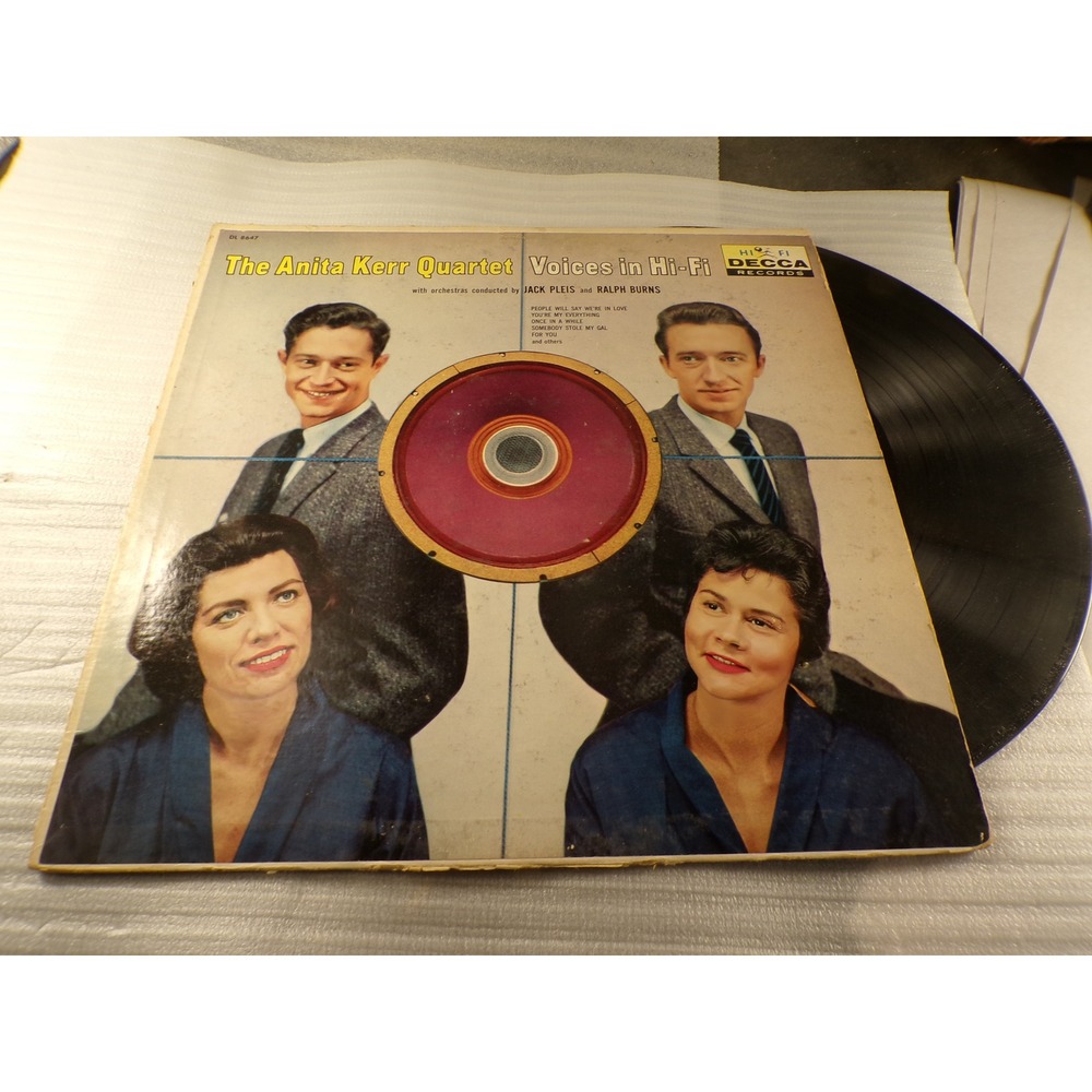 The Anita Kerr Quartet Voices in Hi-Fi Vinyl LP Decca DL 8647 Vocal Jazz 1958